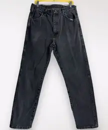 VTG 90s Rustler Black Jeans Women's‎ Size 36X32 Large High Rise Denim Dark Wash