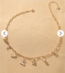 Altar’d State gold cowgirl coquette charm necklace