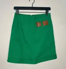 Worth Kelly Green Rare Style One of a Kind Skirt Size 2