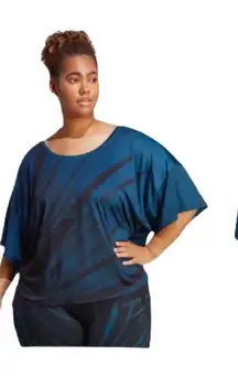 NWT Adidas x 11 Honoré
HR7034 Plus Sz 2X Legend Marine/ Black Training Tee Top‎