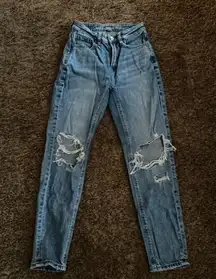 American Eagle Outfitters Medium Wash Strigid Mom Jeans