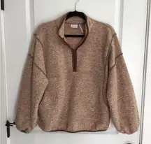 Urban Outfitters Out From Under Cropped Heathered Zip Sweatshirt Soft XS