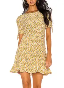 New  Yellow Marguerite Flower Daphne Dress Size 6