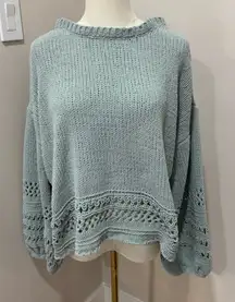 Cupio teal sweater large‎
