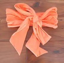 ASOS DESIGN Orange Bandeau Bikini Top Bow Detail Swimwear Size US 2