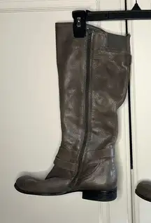 Naturalizer Jordie Leather Taupe Tall Riding Boot