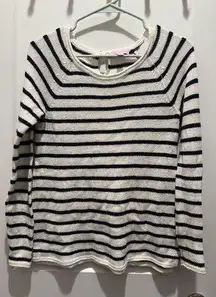 Lilly Pulitzer Sweater Size XS Nautical Quiet Luxury Beach Coastal Cotton