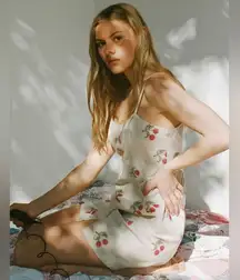 Urban Outfitters | Sweet On You Cherry Print Cotton Mini Dress | XS