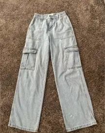 Wax Jean Sky Blue Denim Cargo 0093