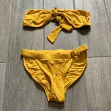 Red Carter golden yellow bikini