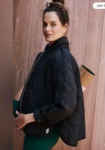 Free People Movement Hatch Pippa Puffer Jacket Black Size S NWT