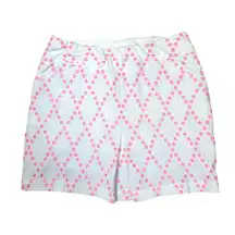 Lilly Pulitzer Luxletic Monica Skort in Prosecco Pink Oversized Diamond Eyelet
