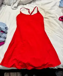 Halara Red Easy Peezy Tennis Dress