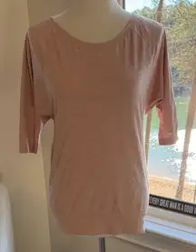 Sweaty Betty Raglan 3/4 Sleeve, Mesh back Top, Medium, Like New