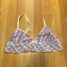 Hanky Panky Peppermint Patterned Bralette Size Medium