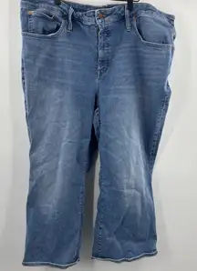 Madewell‎ Jeans Womens  Blue Denim Cali Demi Boot Jean 24W Plus 25 inseam