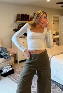 H&M Green Cargo Army Pants