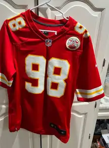 Nike Kansas City Chiefs #98 Hicks Limited Jersey Men's Small AFL LH Patch