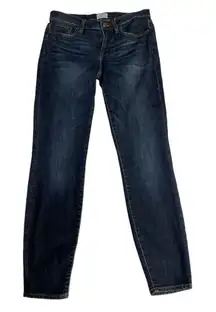 J. Crew Women's Toothpick Low Rise Skinny Jeans‎ Size 28 Blue Dark Wash Denim