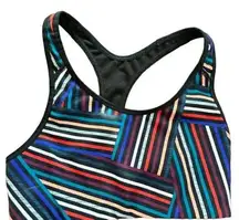 OLD NAVY Active Sports Bra Bralette Stripes Racerback - XS
