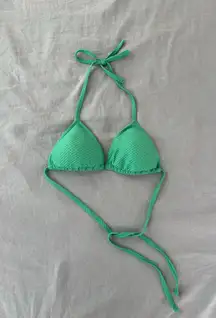 Aerie Green Triangle Bikini Top