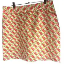 Peter Millar  Golf Skirt Skort Womens 10 Multicolor Floral Pockets Athleisure