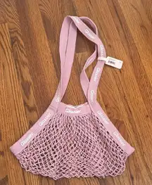 Glossier Dusty Pink Net Shopping Bag