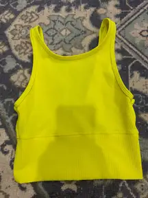 Highlighter Yellow Lululemon Power Pivot Tank 4