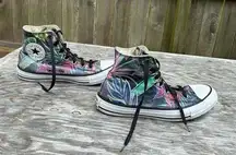 Converse  Tropical All Star High Tops floral tropical palm size mens 5 or 7 woman