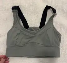 Varley Olive Sports Bra
