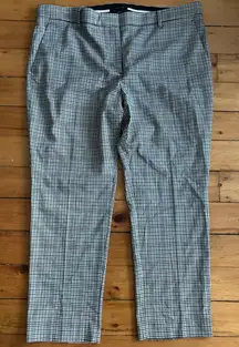 Ann Taylor Women's Black and White Checkered Pants medium trousers