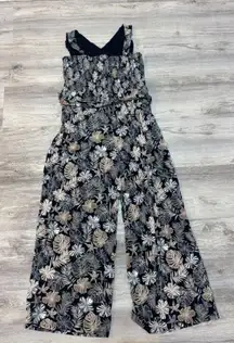 J Jill Jumpsuit Womens XL Wearever Collection Palm Wide Leg Boho Beach‎