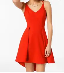 Red Hi Lo Dress 