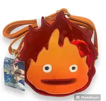 Studio Ghibli Howl's Moving Castle Calcifer Flame Crossbody Bag