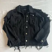PrettyLittleThing Black Denim Jacket