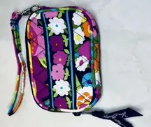 Vera Bradley Zip Around Wallet Wristlet Va Va Bloom Pink Floral