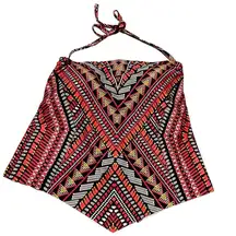 Becca by Becca Virtue Geometric Tribal Handkerchief Tankini Swim Top size D