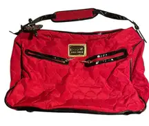 Betseyville Betsey Johnson Quilted Heart Shoulder Bag – Bold Red, Statement Size
