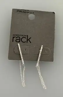 925 sterling Silver Chain Drop Earrings