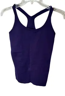 Lululemon Purple Ribbed Racerback Tank Top Women's Athletic Fit