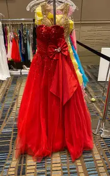 Red  Ballgown Dress