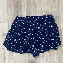 Charlotte Russe  Navy and White Star Shorts Size Medium NWOT