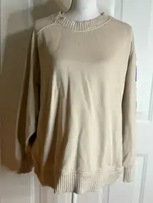 Aerie Cream Oversized “Cheers” sweatshirt. Size M *