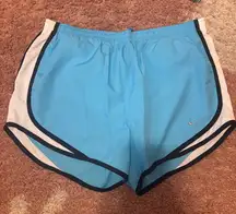 Nike Athletic Shorts Womens Medium Dri-Fit Running Drawstring Elastic Waist Blue