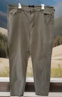 BUFFALO DAVID BITTON Women Havana high rise, stretch, ankle pants Size 16/36 Y2K