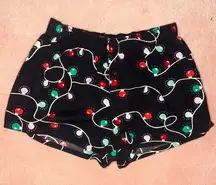 Colsie Christmas Holiday Winter Lights Cotton Boxer Shorts