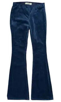 Rock & Roll Denim High Rise Stretch Blue Corduroy Bargain Bell Flare Jeans 28x34