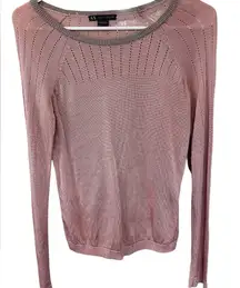 Armani Exchange Pink Knit Sweater