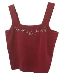 FINAL MARKDOWN Ladies’ relativity Embroidered Knit Top (PM)