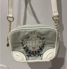 Juicy Couture Light Washed Denim Crossbody Camera Bag NWOT O